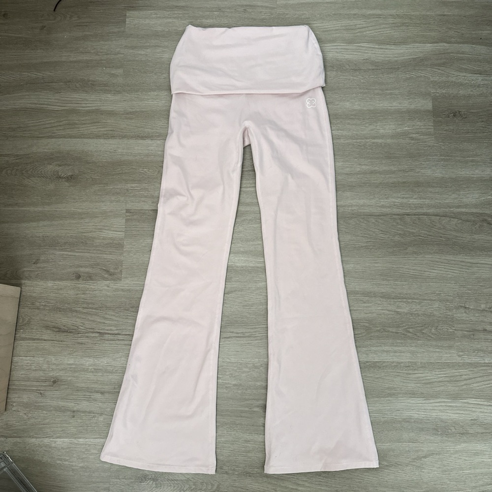 SASKI Collection Fold Over Yoga Pants